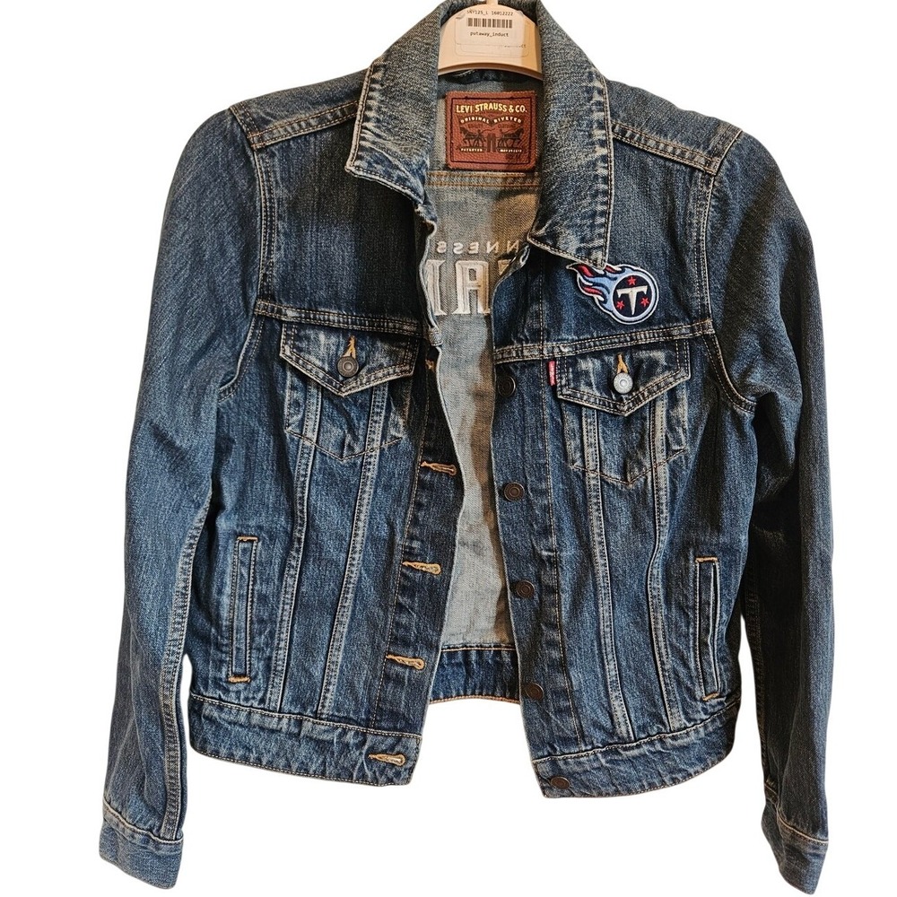 TITANS NFL LEVI'S Trucker Denim Jacket Official Medium